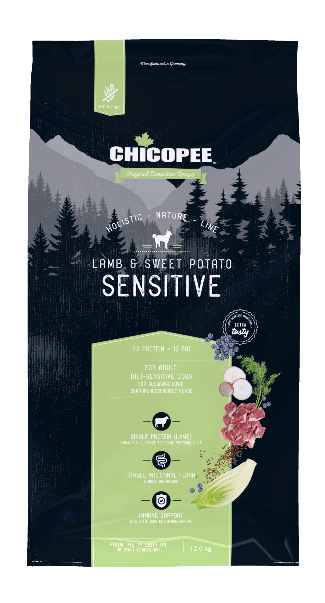 Chicopee Holistic Sensitive Lamm & Süßkartoffeln MHD 2kg