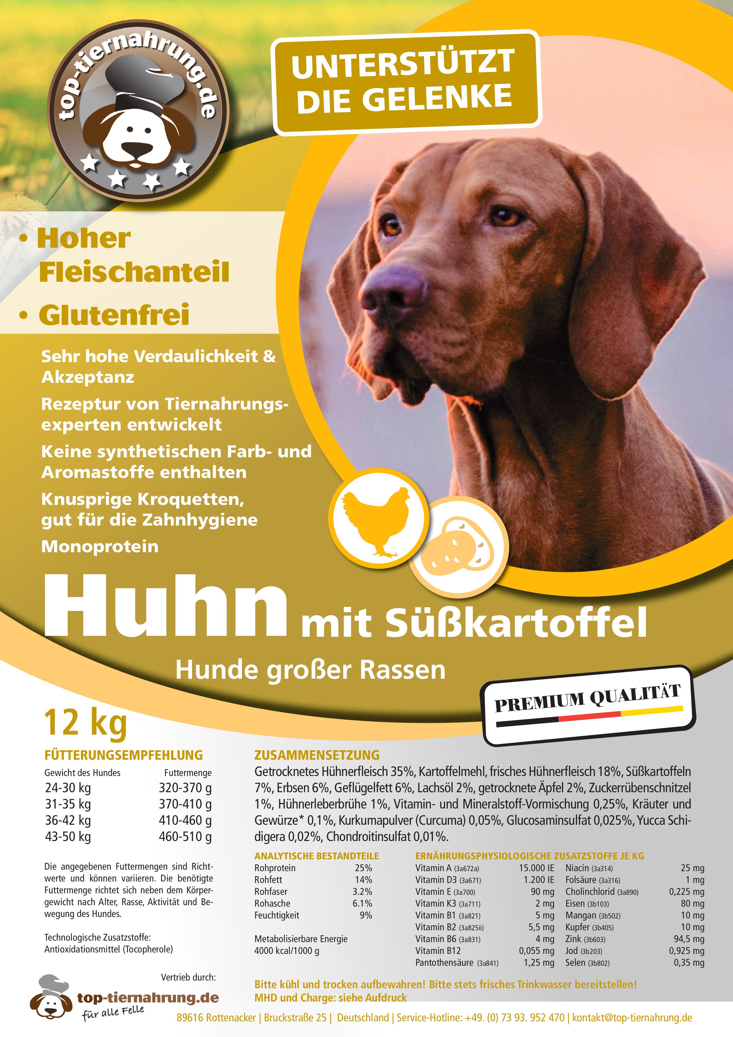 Adult large - Huhn mit Süßkartoffel