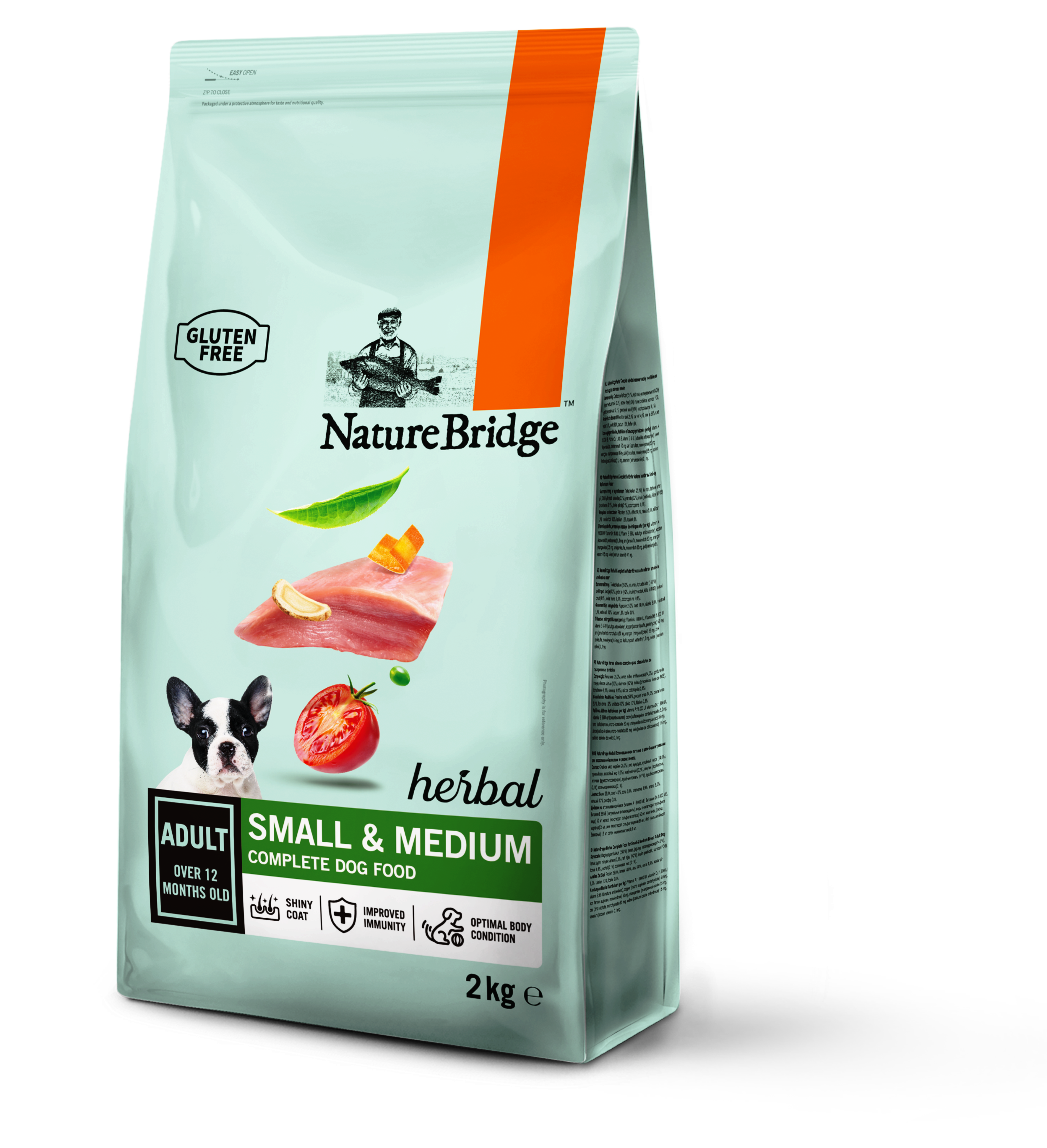 NatureBridge Kräuter-Alleinfuttermittel für ausgewachsene Hunde kleiner und mittlerer Rassen - Adult