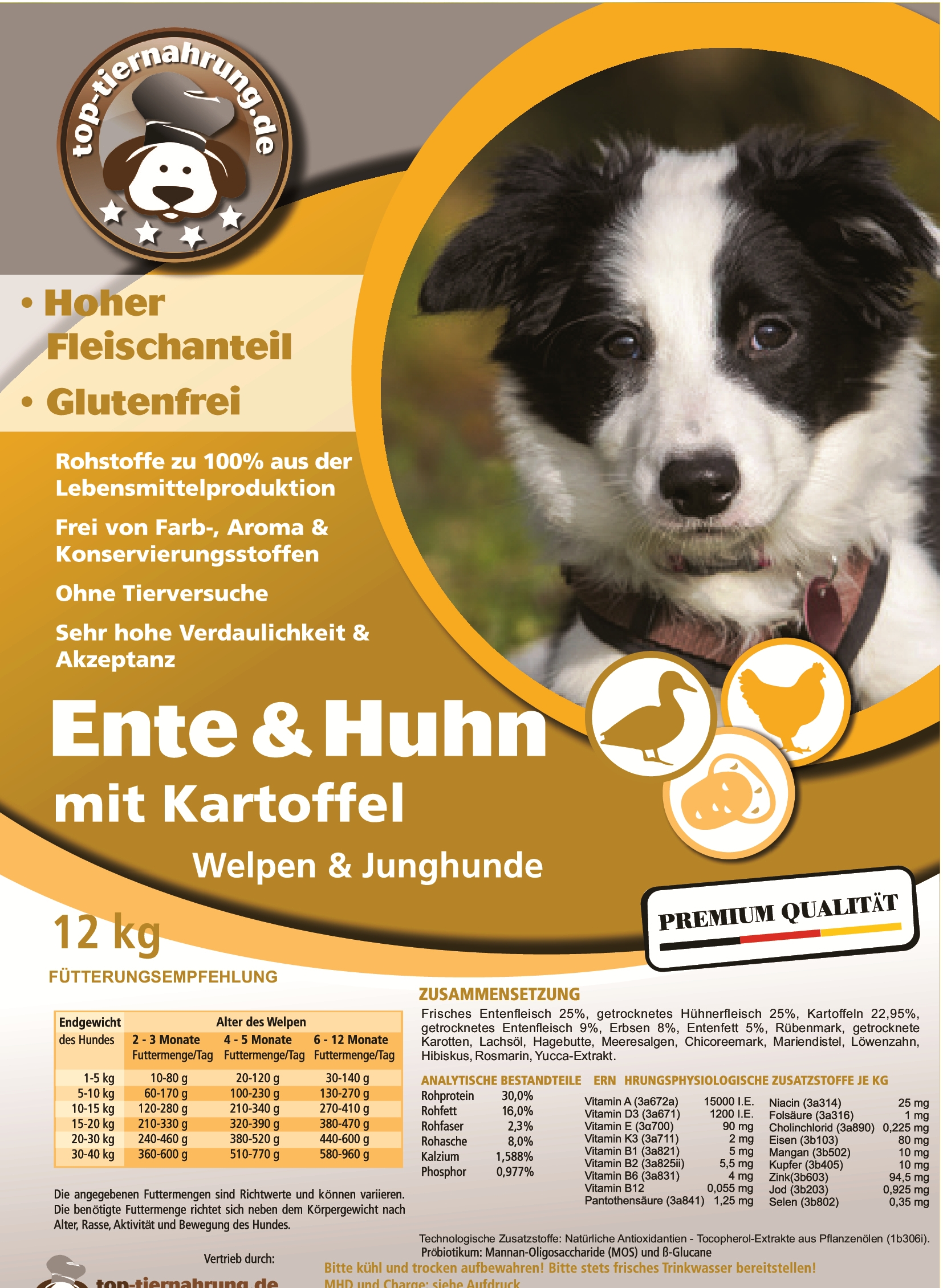 Ente & Huhn mit Kartoffel - puppy