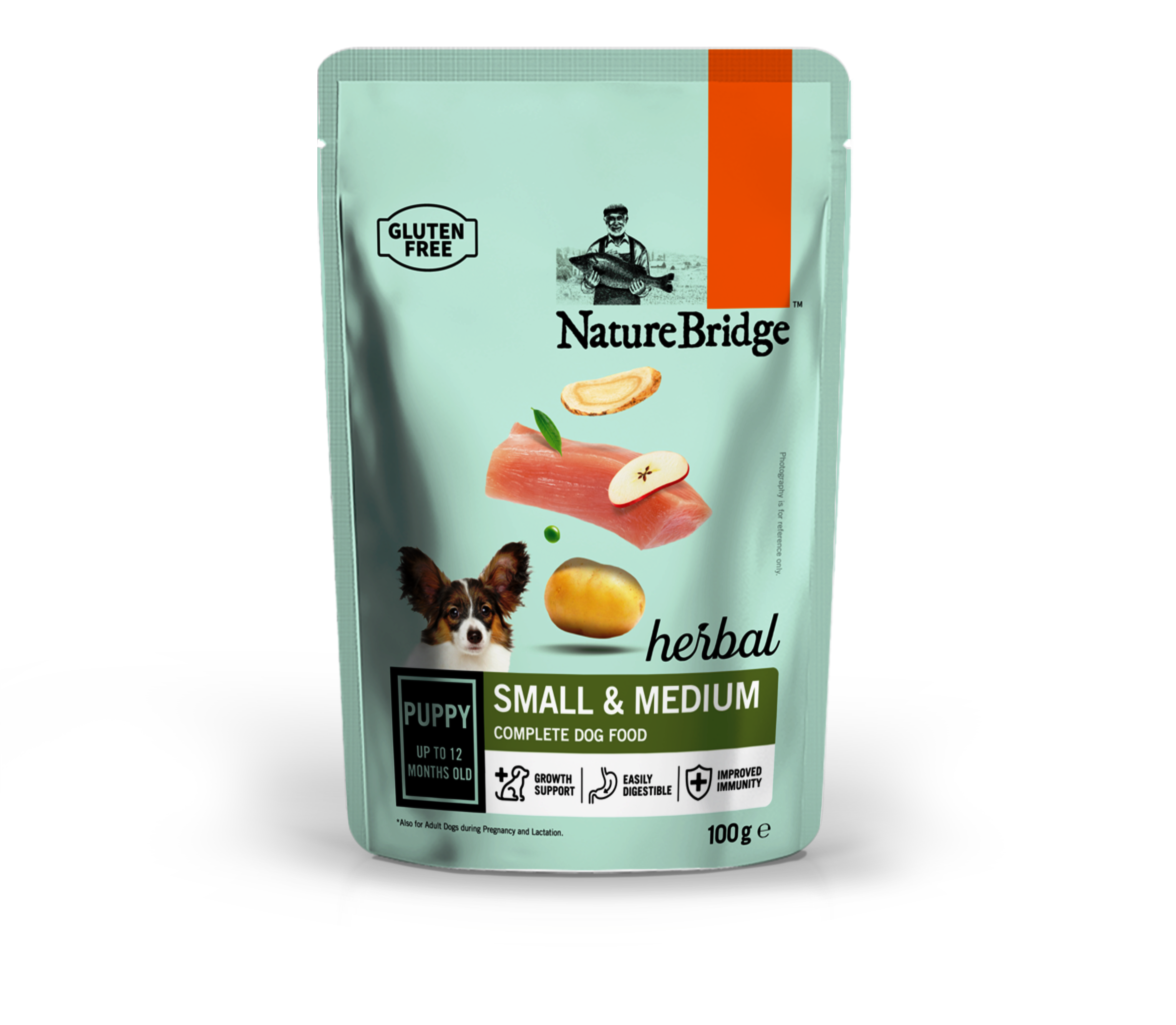 NatureBridge Kräuter-Alleinfuttermittel für Welpen Hunde kleiner und mittlerer Rassen  - puppy