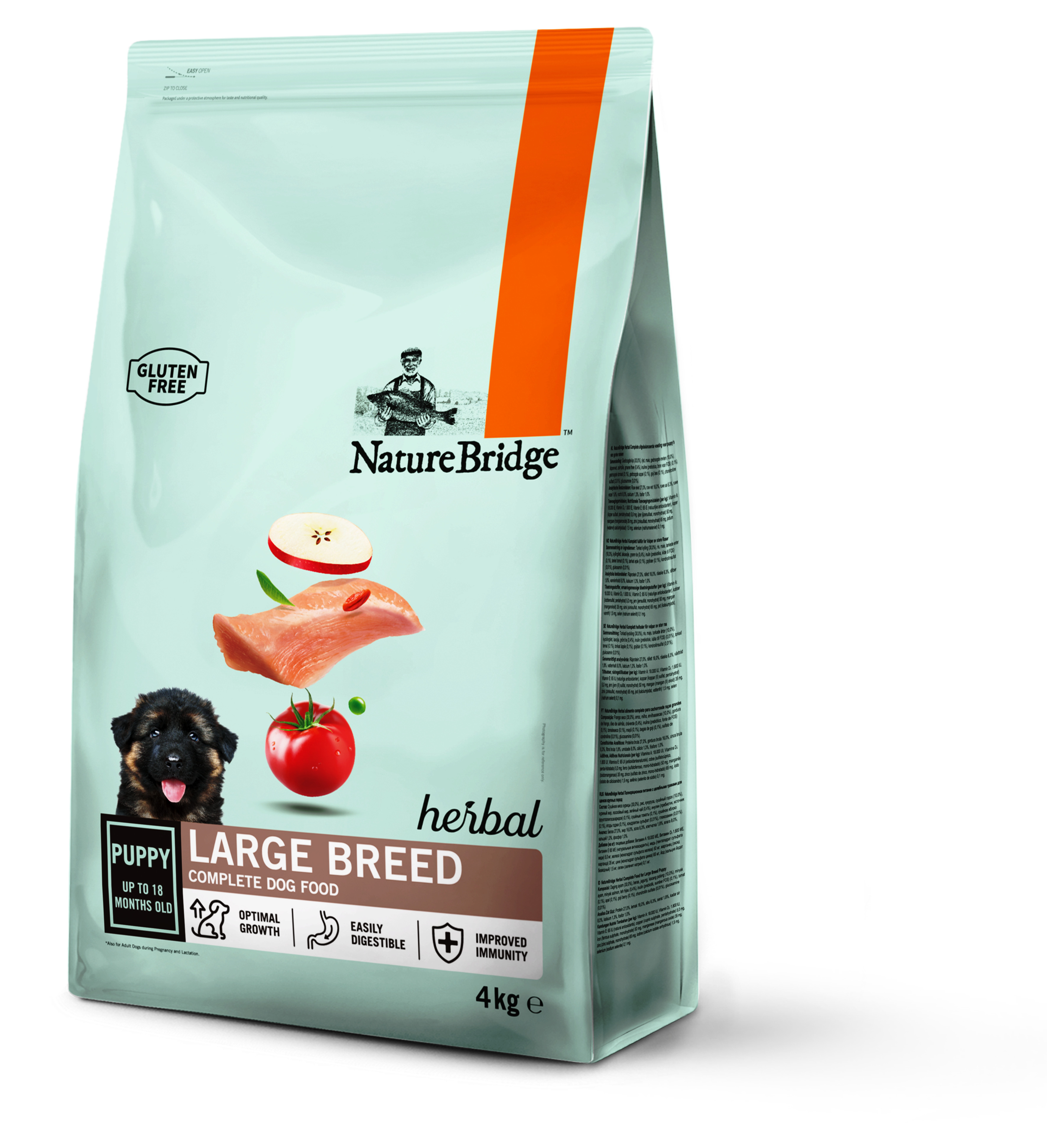 NatureBridge Kräuter-Alleinfuttermittel für Welpen grosser Rassen