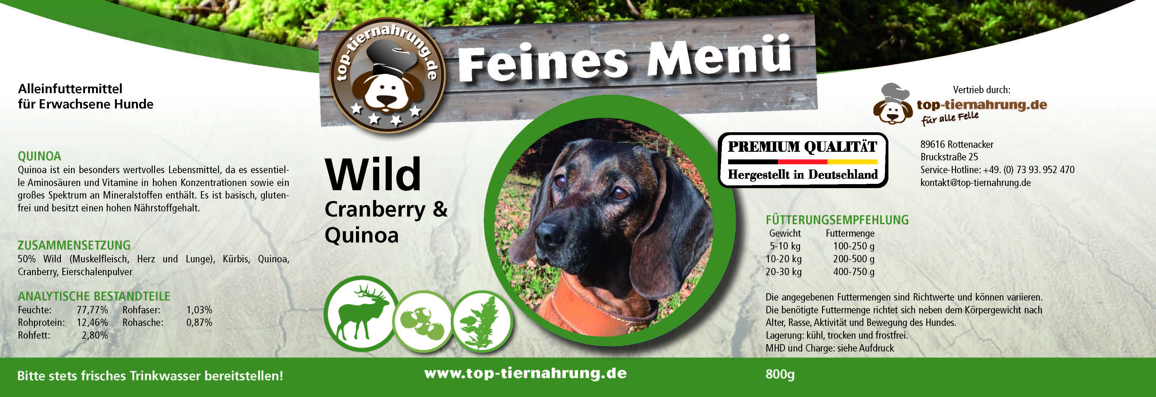 Wild mit Cranberry und Quinoa