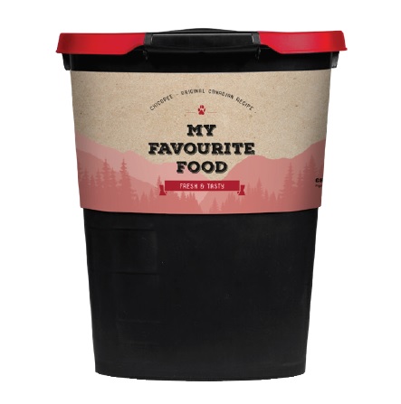 Futtertonne aus Kunststoff