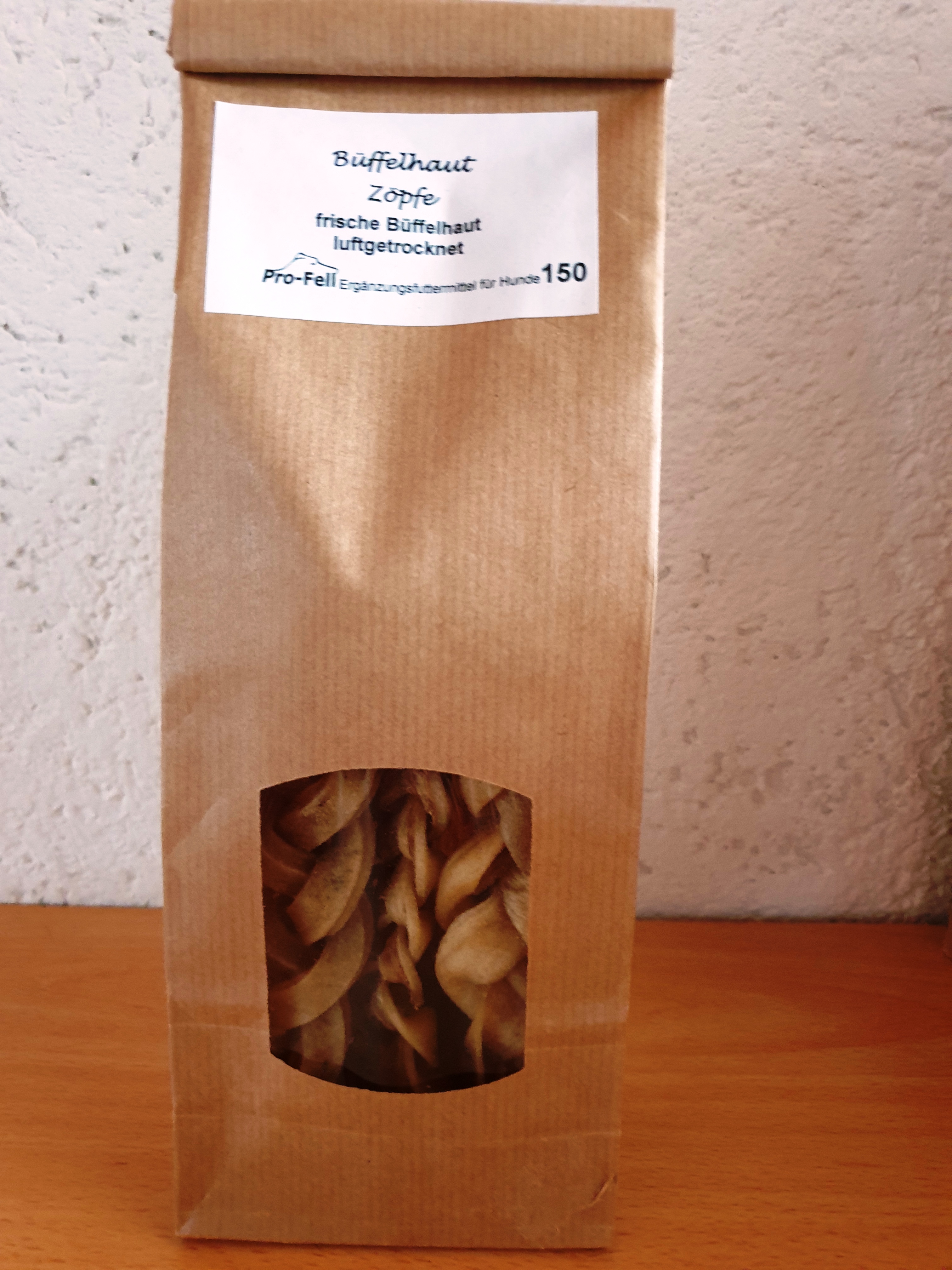Büffelhaut Zöpfe klein