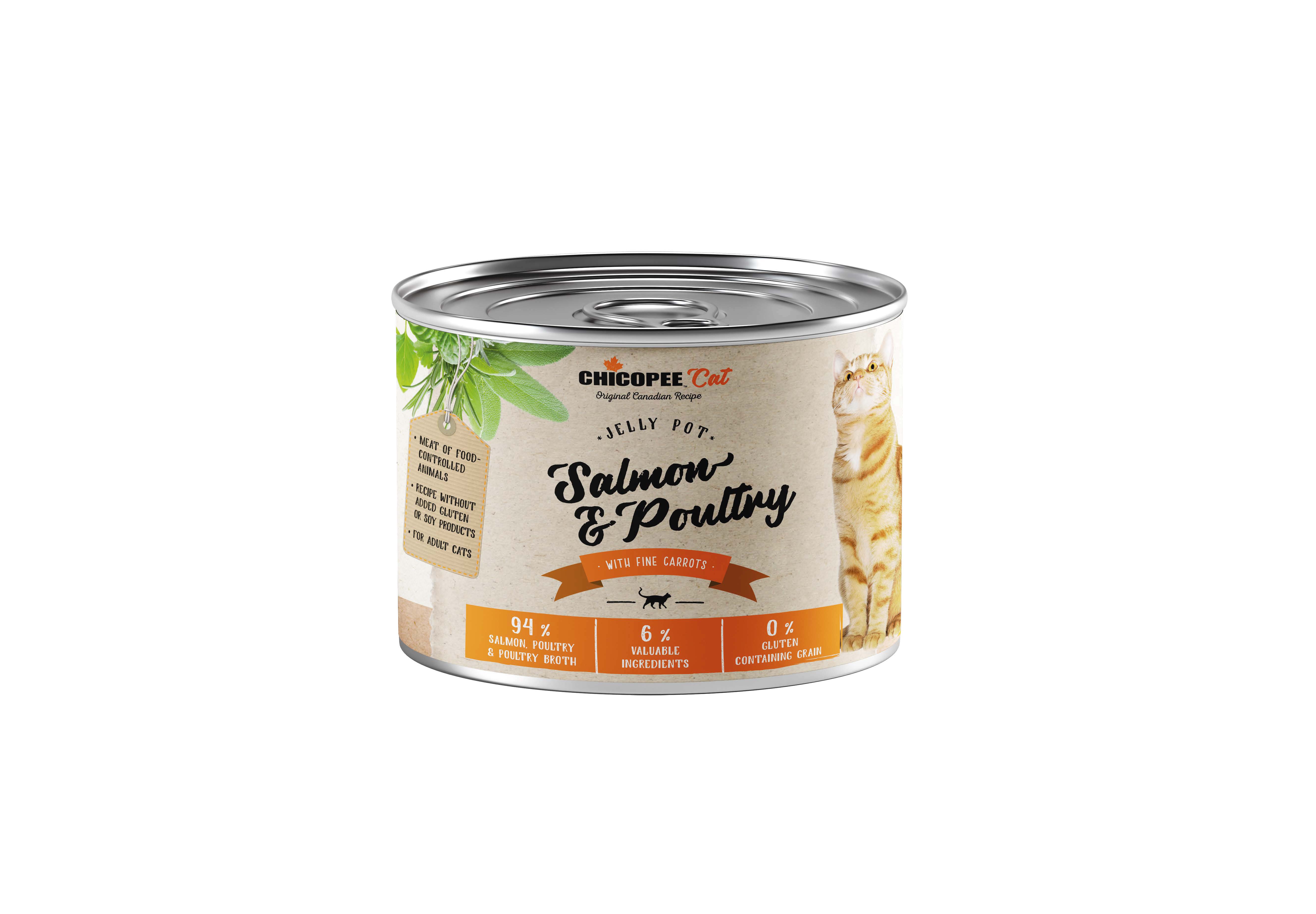 Chicopee Adult - Gelee Lachs & Geflügel (Jelly Salmon & Poultry) - Cat 195g