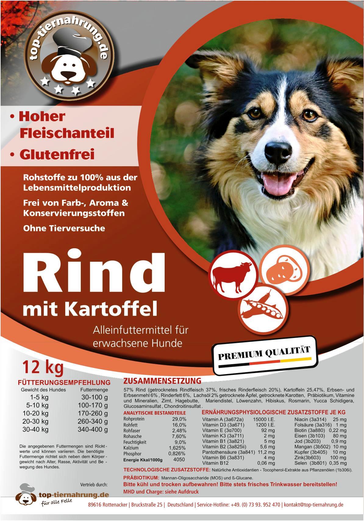 Rind mit Kartoffel - Sommer-Angebot - 2 x 12kg